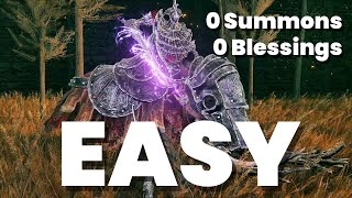 EASY SOLO Commander Gaius  NO SUMMONS  NO BLESSINGS  Elden Ring Shadow of the Erdtree DLC [upl. by Manon]