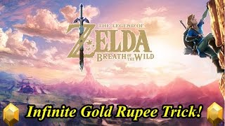 Zelda Breath of the Wild Easy Infinite Gold Rupee Trick [upl. by Cassell]