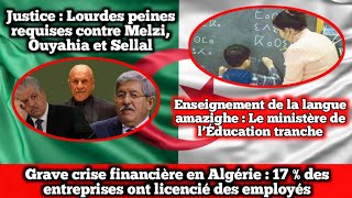 Enseignement de la langue amazighe  Le ministère de l’Éducation tranche Lourdes peines [upl. by Atnahsal]