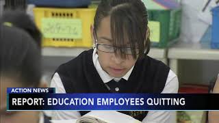 Report Teachers quitting jobs at fastest rate on record [upl. by Htebsil]