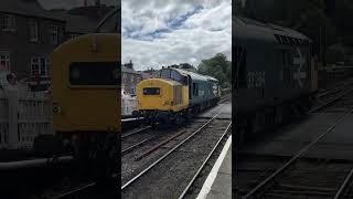 D7628 ‘Sybilla’ and 37264 race into Grosmont [upl. by Adnovad548]