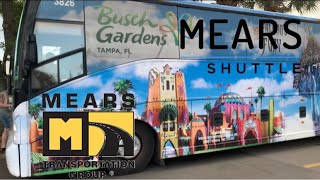 Mears Transportation Busch Gardens Tampa Bay Exclusive Shuttle [upl. by Roux649]