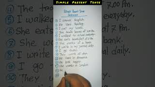 Simple present tense english simplepresenttense tenses present tense simple present tense [upl. by Copland856]