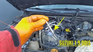 How To Replace GLOWPLUGS On SUZUKI GRAND VITARA 19 DDIS step by step [upl. by Faxon]