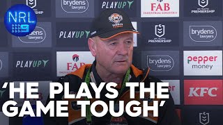 Tim Sheens talks to the press in regards to Apisai Koroisau NRL Presser  NRL on Nine [upl. by Yereffej]