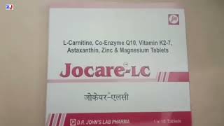 JocareLC Tablet  LCarnitine CoEnzyme Q10 Vitamin K27 Astaxanthin Zinc amp Magnesium Tablets Uses [upl. by Ayekat501]