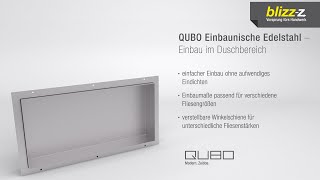 QUBO Wandnische  Einbaunische – einfacher Einbau in Badezimmer und Dusche Trockenbau [upl. by Attenad]