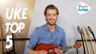 Top 5 Ukulele Songs  EASY CHORDS [upl. by Nahshun]