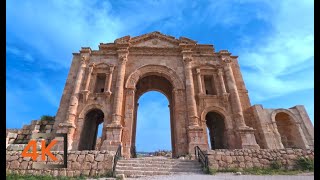 Ruins In Jordan  Jerash Jordan 4k Walking Tour [upl. by Chilson]