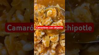 Camarones con chipotle camarones mariscos comidamexicana fypage parati seafood [upl. by Eniamraj]