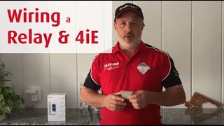 How to wire a Relay 25 with a 4iE thermostat [upl. by Coppola]