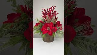 Impress your guests with this stunning magnolia arrangement ❤️shorts diy christmas holiday [upl. by Hengel]