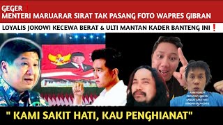 GEGER❗️TAK PASANG FOTO GIBRAN LOYALIS JOKOWI KECEWA BERI PERINGATAN MANTAN KADER BANTENG INI❗️ [upl. by Oiromed]