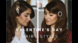 Valentines Day Hairstyles Easy amp Romantic [upl. by Zelma]