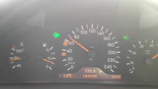 Mercedes w210 E240 classic 1998 acceleration 0100 kmh [upl. by Kolodgie]