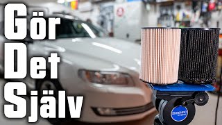 Volvo V70 Service  Byta Bränslefilter  D4 AWD 2015 [upl. by Newberry685]