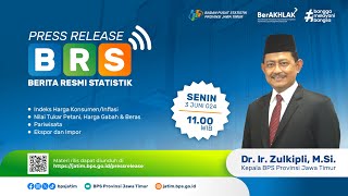 Berita Resmi Statistik Provinsi Jawa Timur 3 Juni 2024 [upl. by Deb228]