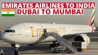 Emirates Airlines ✈️ to India  Dubai to Mumbai  B777300ER  Emirates Economy class  Trip report [upl. by Ahsirtal]