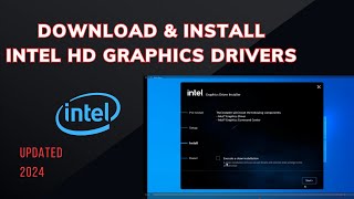 How To Download amp Install Intel hd Graphics Driver For windows 10  11 in 2024 [upl. by Osterhus]