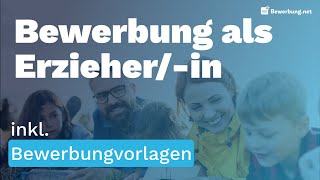 Erzieherin Bewerbung  Ausbildung Aufgaben  Muster [upl. by Victoir]