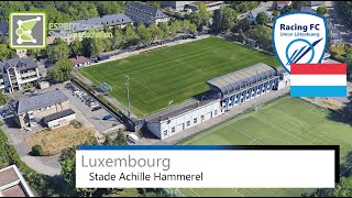 Stade Achille Hammerel  RFC Union Lëtzebuerg  Google Earth 360° Rotation [upl. by Bara]