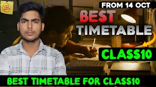 Best Timetable for Class10  Timetable For Class10 Board Exams 2025  How to Make Timetable [upl. by Bolling]