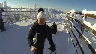 First time skiing 2014 Poiana Brasov Romania [upl. by Ecyarg]