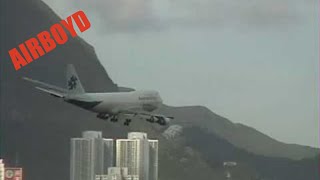 Air Hong Kong 747 Landing Kai Tak 1998 [upl. by Aekan]