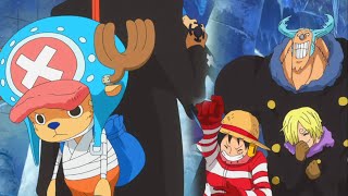 Straw Hats messing with Law carrying Chopper on his sword like a Little keychain 😂😂😂 One piece [upl. by Amarette]