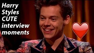 Harry Styles cute interview moments [upl. by Steffin]