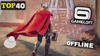 Top 40 Gameloft Games For Android HD OFFLINE  ALL TIME BEST [upl. by Newbold49]