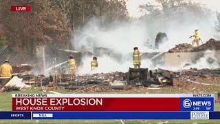 House Explosion in West Knox County [upl. by Ronald]