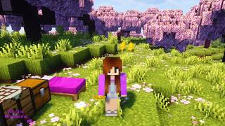 💜 Bioma de Cerejeira Construindo uma CASA SIMPLES de Cerejeira 🌸 Ep 1 Minecraft Survival 121 [upl. by Adamina]