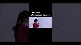 Derivation work energy theoremclass 11th physicswork energy and power shortvideo viralvideo [upl. by Nileek]