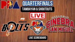 Live Meralco Bolts Vs Barangay Ginebra San Miguel  Quarterfinals  Play by Play  Live Scoreboard [upl. by Orlan]