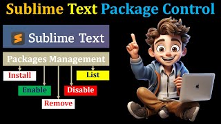 Sublime Text Package Control Install Remove Enable Disable and List Hindi [upl. by Emiline]