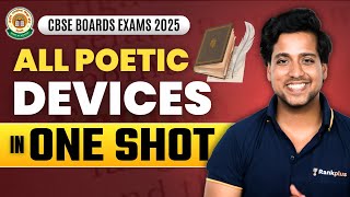 All Poetic Devices in One Shot  CBSE Class 12th  Rahul Dwivedi Sir  Rankplus [upl. by Anahcar]