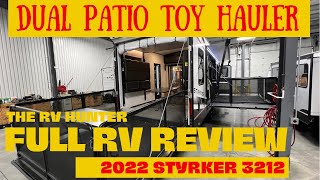 DUAL PARTY DECK TOY HAULER 2022 Stryker 3212 by Cruiser RV  Full RV Review  Tour [upl. by Joselow672]