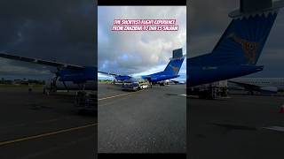 Experience the shortest flight from Zanzibar to Dar Es Salaam tanzania travel [upl. by Kreitman]