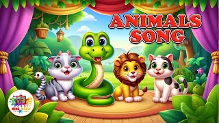 Animal Songs  Animal On the Bus  Kids Krew Nursery Rhyme And Kids Song [upl. by Atir]