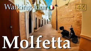 Molfetta Puglia Italy【Walking Tour】History in Subtitles  4K [upl. by Soelch]