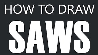 How To Draw A Saw  Straight Saw Drawing Wood Saws [upl. by Joette664]