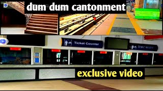 dumdum cantonment metro station last construction update 😀 dumdum cantonment metro station to [upl. by Atteuqnas]