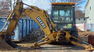 Day 3 of Filming the John Deere Backhoe 310E [upl. by Areis]