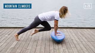 Mountain climbers exercise on a ToyBoard [upl. by Enelia]