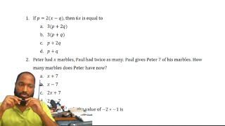 CSEC Maths Multiple Choice  Transposing Word to Algebraic Equation Binary Operators Indices [upl. by Narat565]