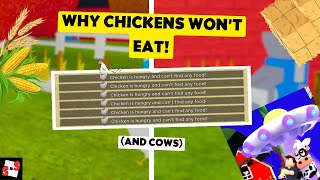 Why CHICKENS and COWS wont eat Roblox Welcome to Farmtown 2 [upl. by Naro566]