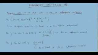 Espacios vectoriales 8 subespacios vectoriales 4 [upl. by Osicnarf]