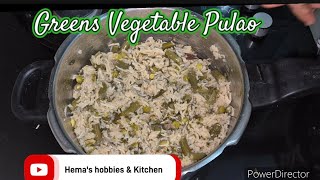 Greens Vegetables Pulao recipe [upl. by Axe]