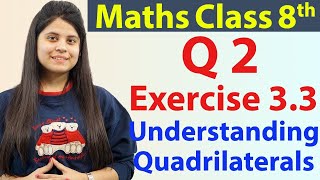 Question 2  Ex 33  Understanding Quadrilaterals  NCERT Maths Class 8th  Ch 3 [upl. by Labana]